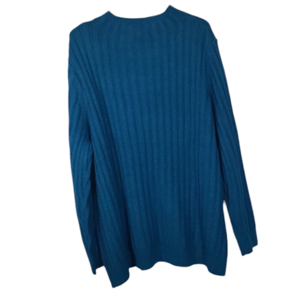 NWT CJ Banks Blouse Teal Green Long Sleeve Pullover Women's Size 2X - Picture 7 of 17